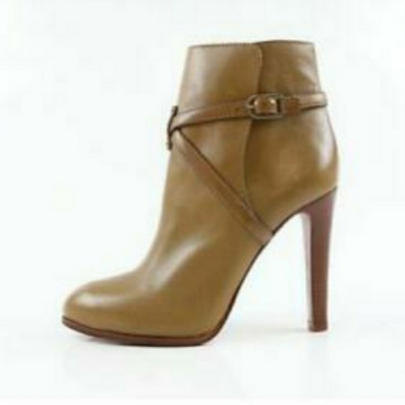 Tory Burch Brown Dorese Leather Ankle Boots - Picture 3 of 10